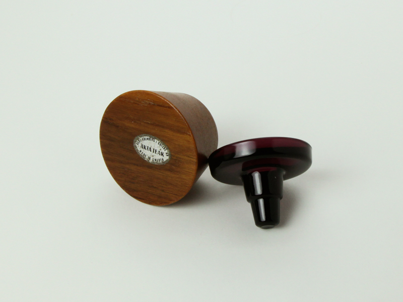 Sweden Glass Teak Candle lamp