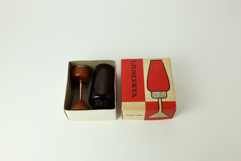 Sweden Teak Candle Lamp