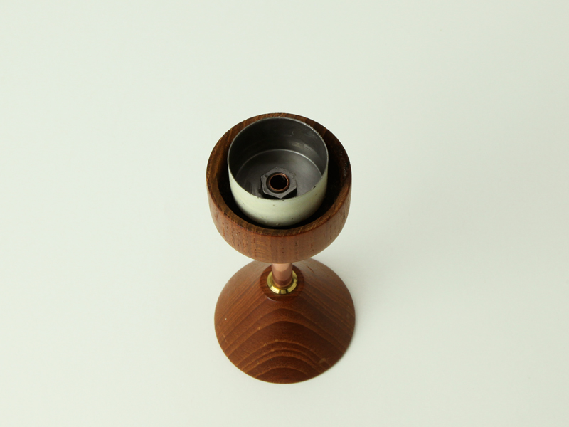 Sweden Teak Candle Lamp