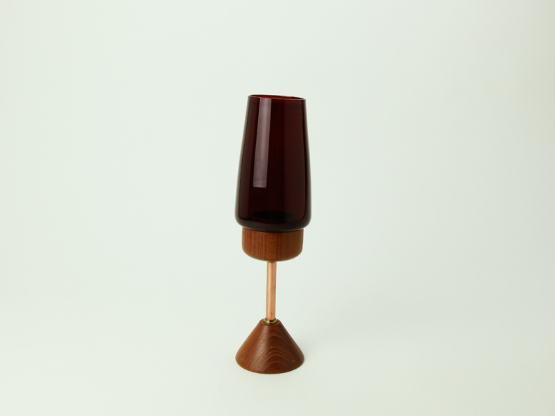 Sweden Teak Candle Lamp