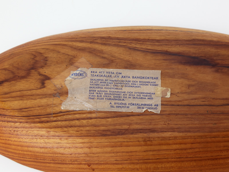 Sweden vintage Teak bowl RYDENS